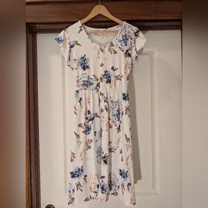 Floral Button-Down Dress